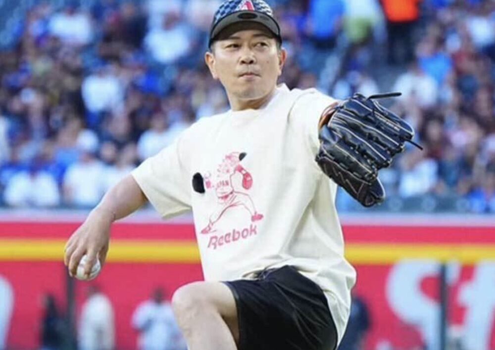 宮迫博之ドジャース始球式