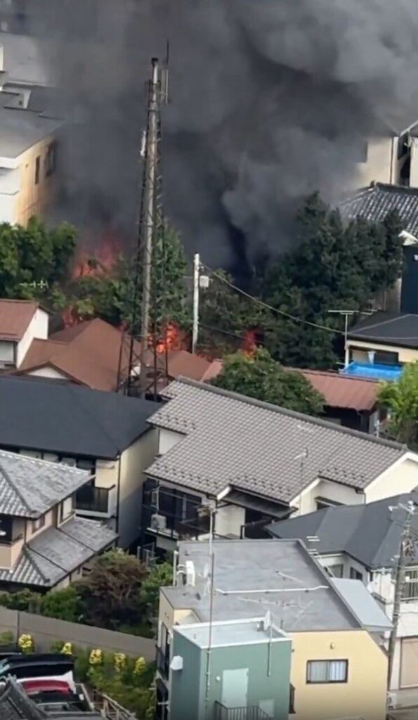 2025【火事】8/16千葉県市川2丁目で火災!